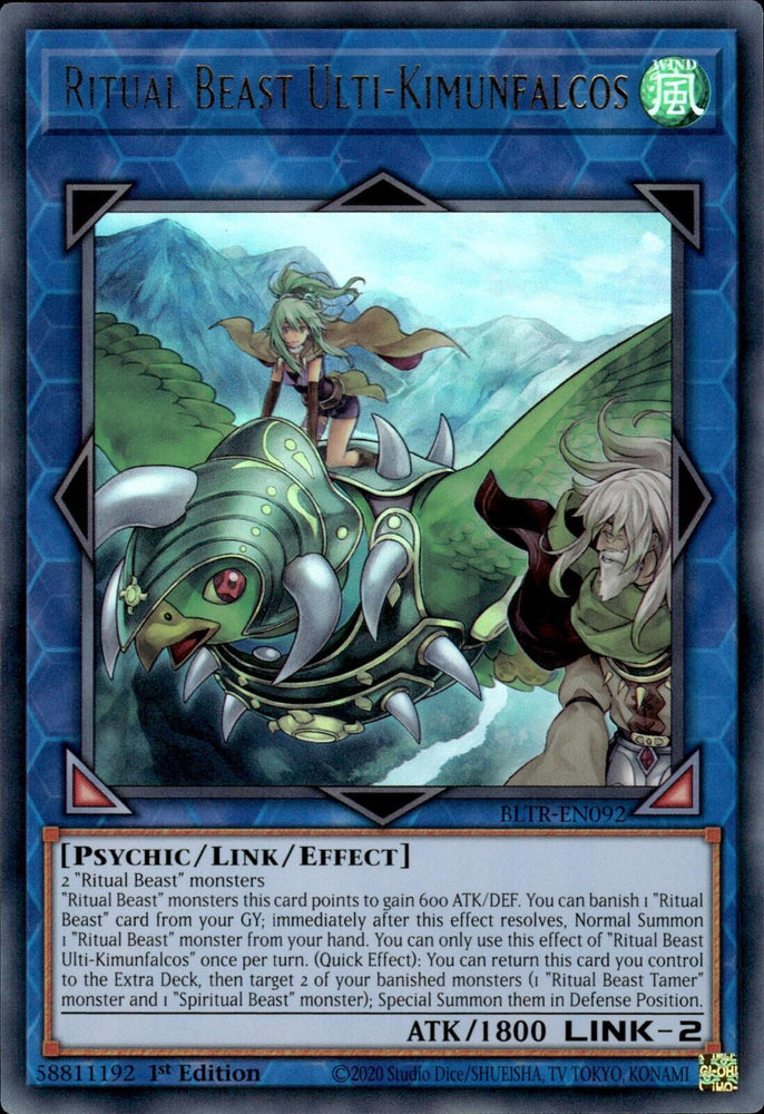 Ritual Beast Ulti-Kimunfalcos [BLTR-EN092] Ultra Rare - Yugioh Cards For Your TCG Needs!