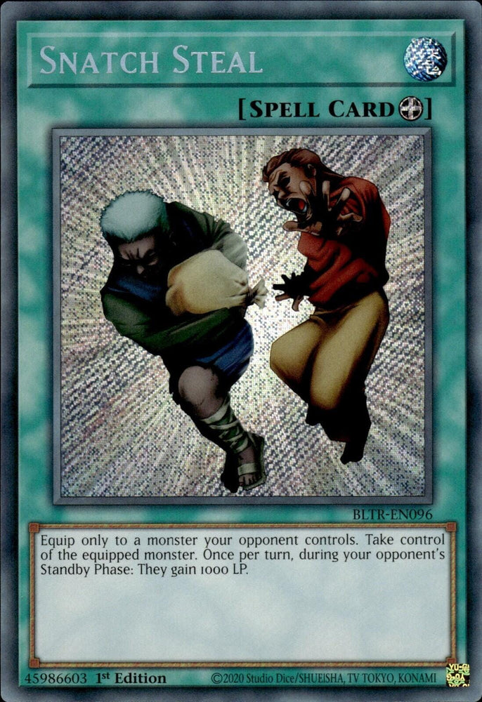 Snatch Steal [BLTR-EN096] Secret Rare - Yugioh Cards For Your TCG Needs!