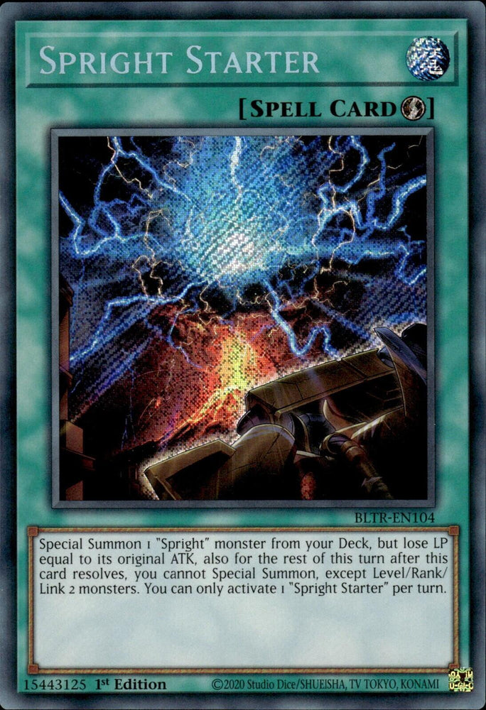 Spright Starter [BLTR-EN104] Secret Rare - Yugioh Cards For Your TCG Needs!