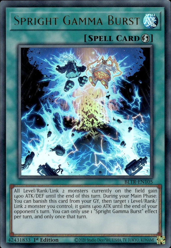 Spright Gamma Burst [BLTR-EN105] Ultra Rare - Yugioh Cards For Your TCG Needs!