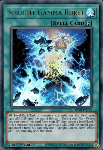 Spright Gamma Burst [BLTR-EN105] Ultra Rare - Yugioh Cards For Your TCG Needs!