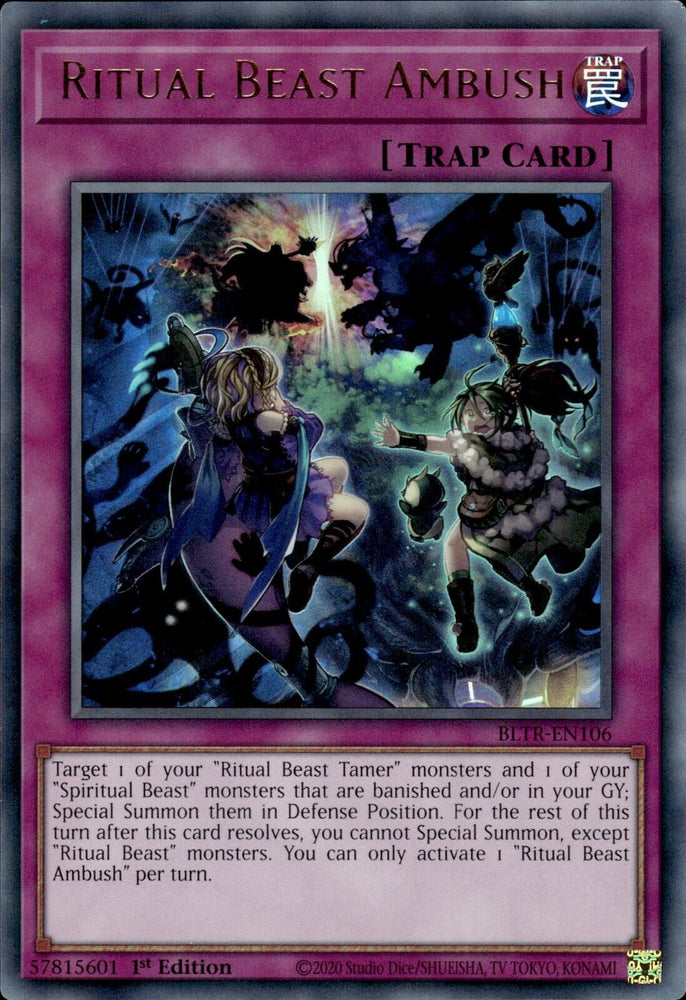 Ritual Beast Ambush [BLTR-EN106] Ultra Rare - Yugioh Cards For Your TCG Needs!