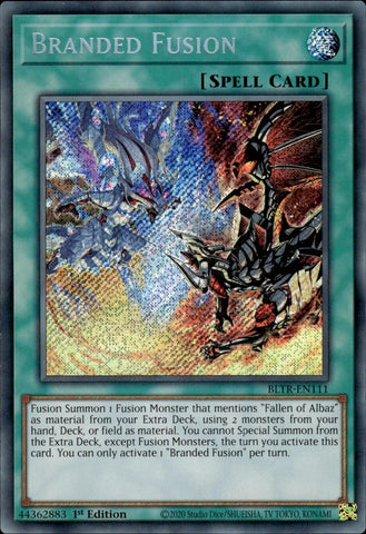 Branded Fusion [BLTR-EN111] Secret Rare - Yugioh Cards For Your TCG Needs!