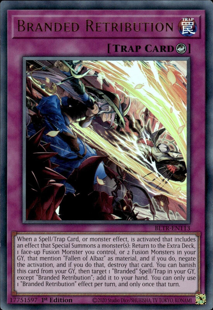 Branded Retribution [BLTR-EN113] Ultra Rare - Yugioh Cards For Your TCG Needs!