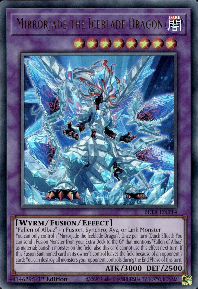 Mirrorjade the Iceblade Dragon [BLTR-EN114] Ultra Rare - Yugioh Cards For Your TCG Needs!