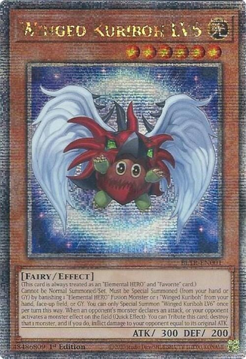 Winged Kuriboh LV6 (Quarter Century Secret Rare) [BLTR-EN001] Quarter Century Secret Rare - Yugioh Cards For Your TCG Needs!