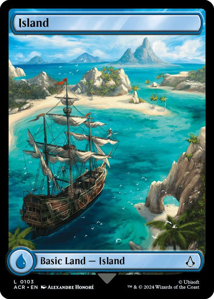 Island (0103) [Assassin's Creed] Magic: The Gathering