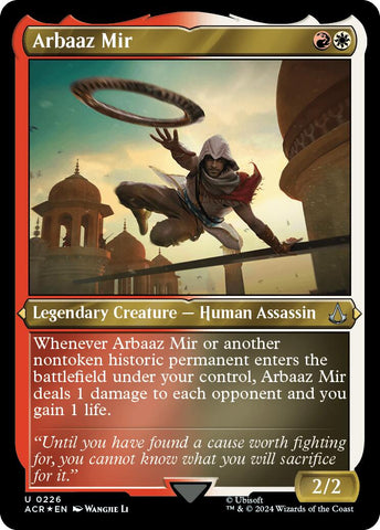 Arbaaz Mir (Foil Etched) [Assassin's Creed] Magic: The Gathering