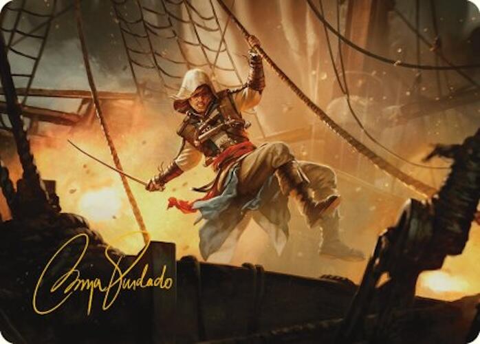 Edward Kenway Art Card (Gold-Stamped Signature) [Assassin's Creed Art Series] Magic: The Gathering