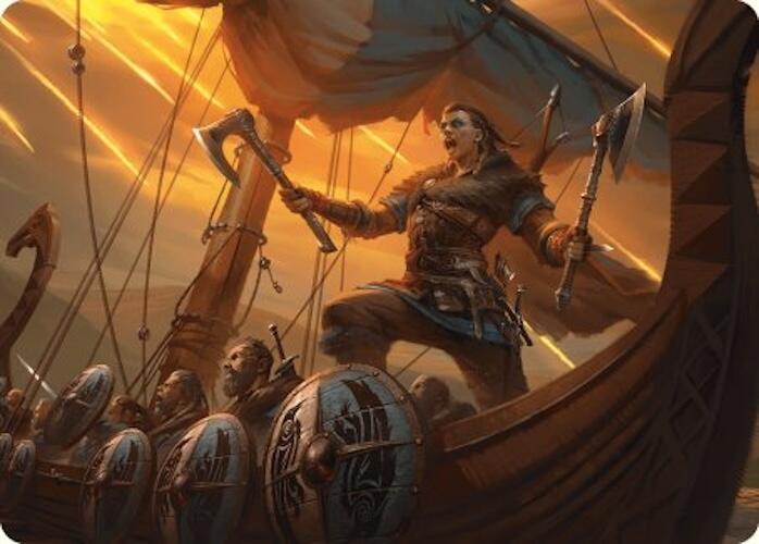 Eivor, Battle-Ready Art Card [Assassin's Creed Art Series] Magic: The Gathering