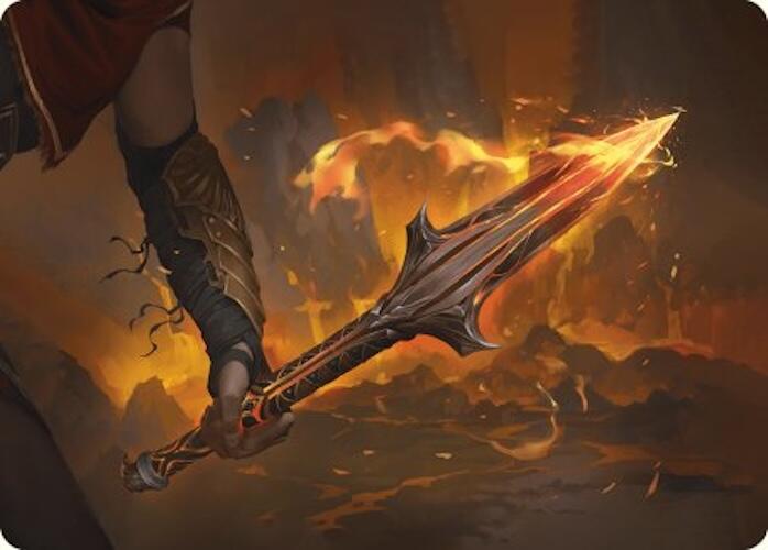 The Spear of Leonidas Art Card [Assassin's Creed Art Series] Magic: The Gathering