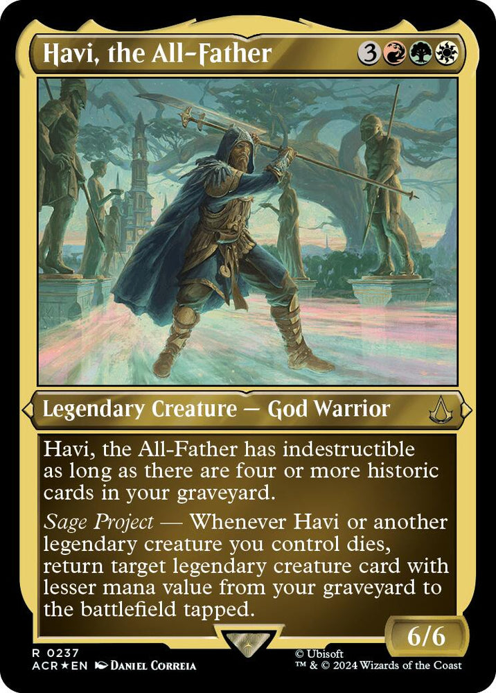 Havi, the All-Father (Foil Etched) [Assassin's Creed] Magic: The Gathering