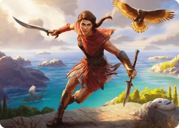 Kassandra, Eagle Bearer Art Card [Assassin's Creed Art Series] Magic: The Gathering