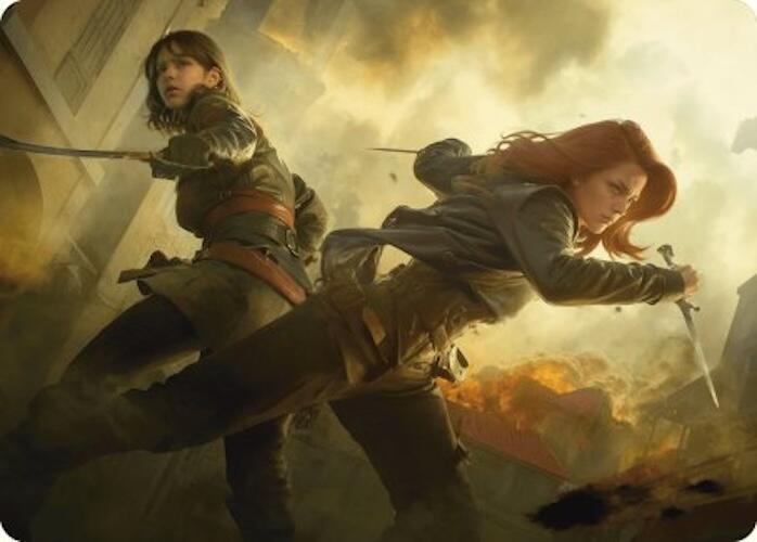 Mary Read and Anne Bonny Art Card [Assassin's Creed Art Series] Magic: The Gathering
