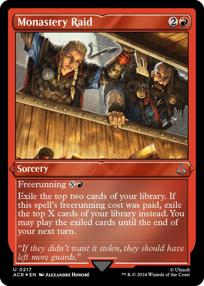 Monastery Raid (Foil Etched) [Assassin's Creed] Magic: The Gathering