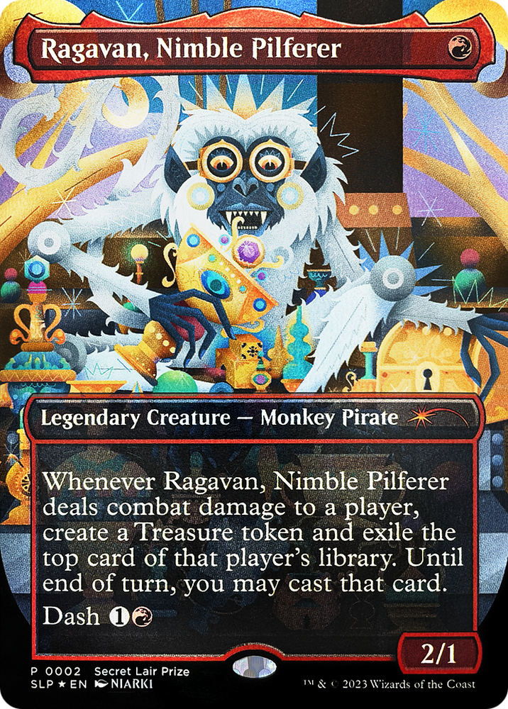 Ragavan, Nimble Pilferer (Borderless) [Secret Lair Showdown] Magic: The Gathering