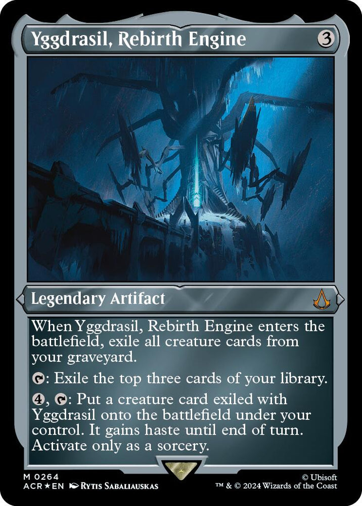 Yggdrasil, Rebirth Engine (Foil Etched) [Assassin's Creed] Magic: The Gathering