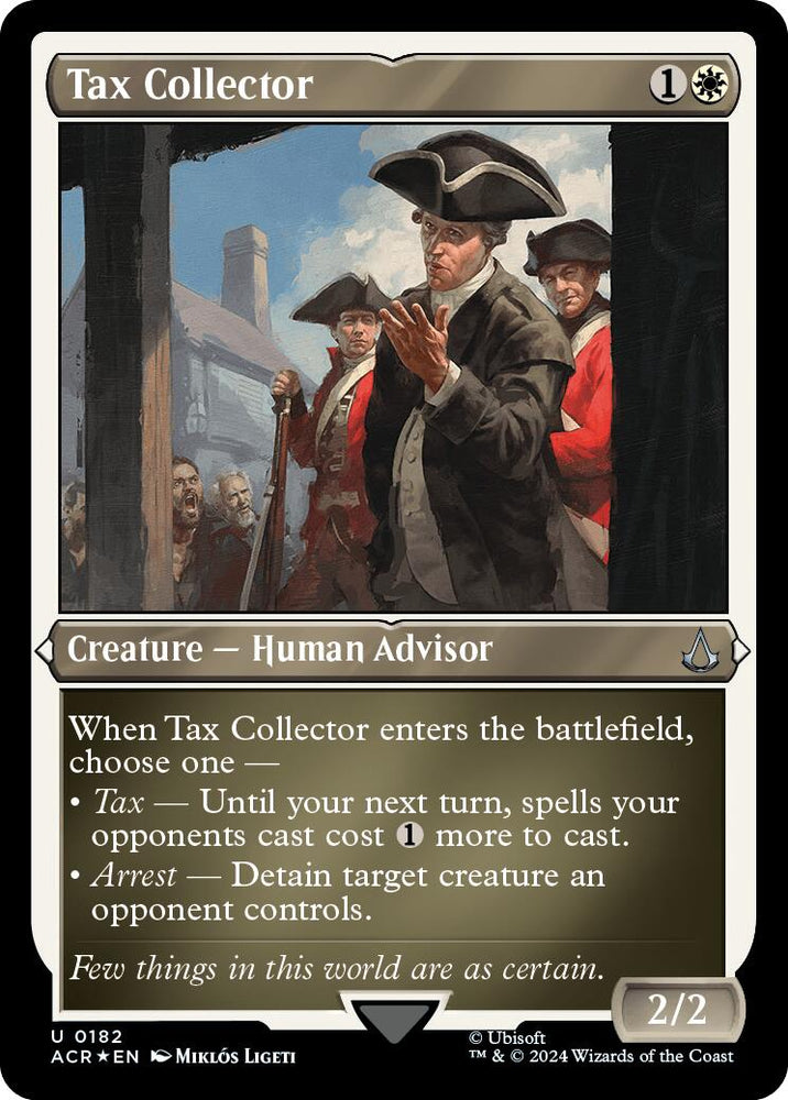 Tax Collector (Foil Etched) [Assassin's Creed] Magic: The Gathering