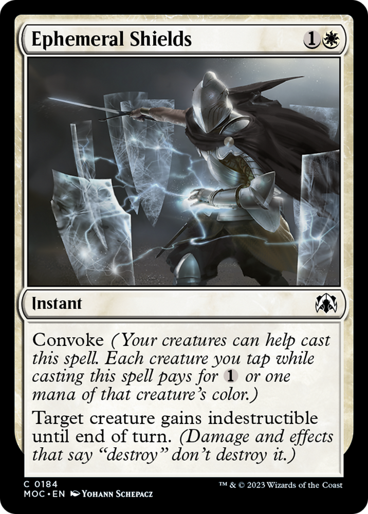 Ephemeral Shields [March of the Machine Commander] Magic: The Gathering