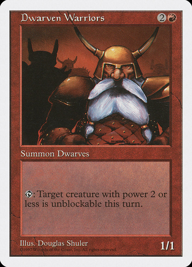 Dwarven Warriors [Fifth Edition] Magic: The Gathering