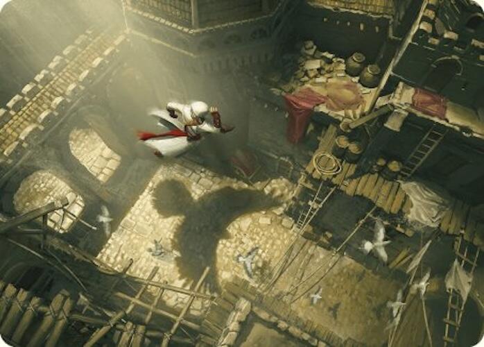 Rooftop Bypass Art Card [Assassin's Creed Art Series] Magic: The Gathering