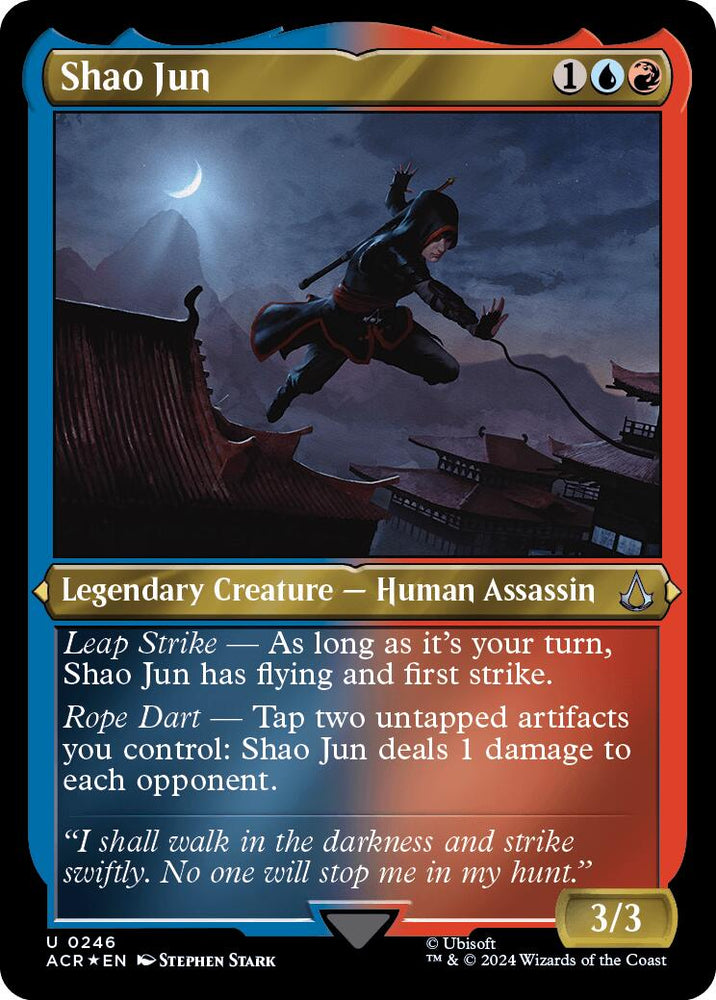 Shao Jun (Foil Etched) [Assassin's Creed] Magic: The Gathering