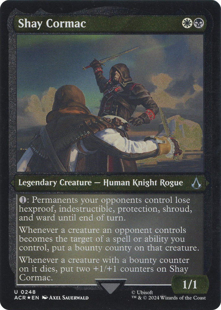 Shay Cormac (Foil Etched) [Assassin's Creed] Magic: The Gathering