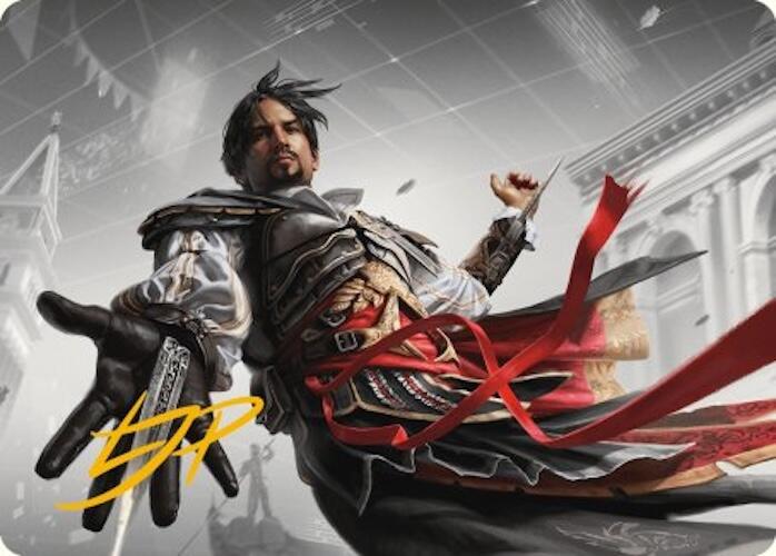 Ezio Auditore da Firenze Art Card (Gold-Stamped Signature) [Assassin's Creed Art Series] Magic: The Gathering