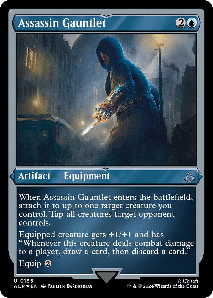 Assassin Gauntlet (Foil Etched) [Assassin's Creed] Magic: The Gathering