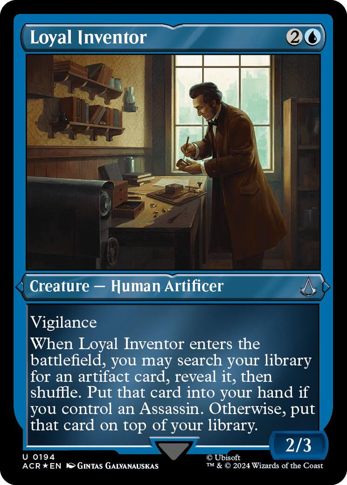 Loyal Inventor (Foil Etched) [Assassin's Creed] Magic: The Gathering