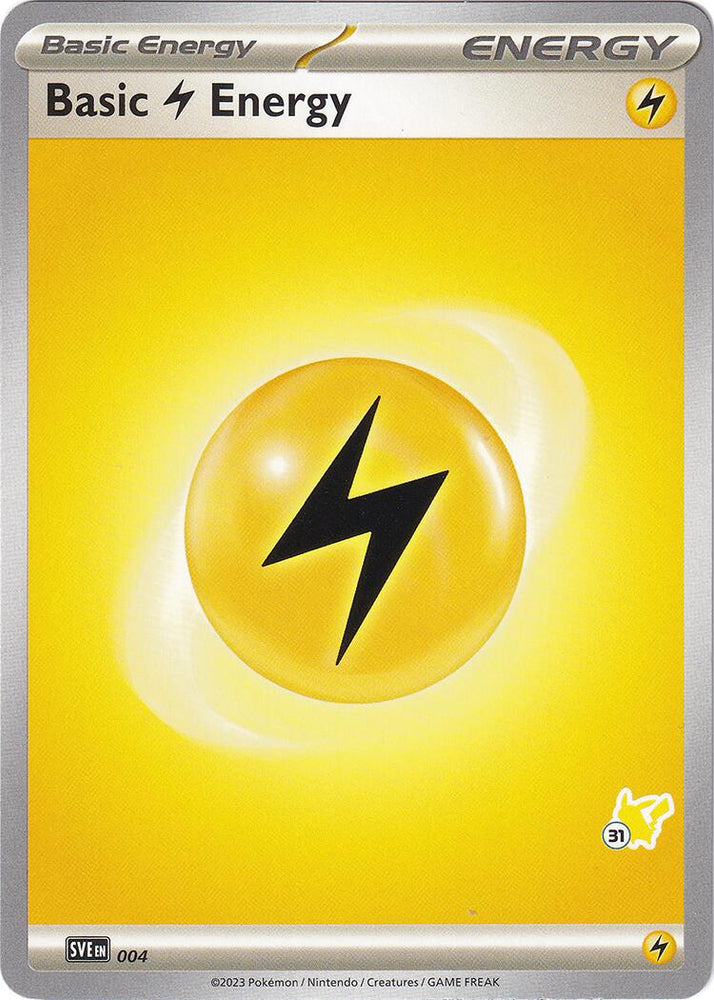Basic Lightning Energy (004) (Pikachu Stamp #31) [Battle Academy 2024] Pokémon