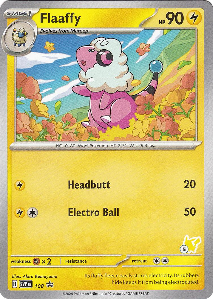 Flaaffy (108) (Pikachu Stamp #5) [Battle Academy 2024] Pokémon