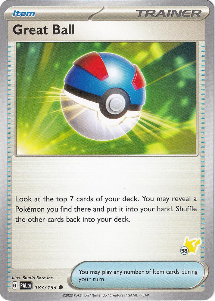 Great Ball (183/193) (Pikachu Stamp #38) [Battle Academy 2024] Pokémon