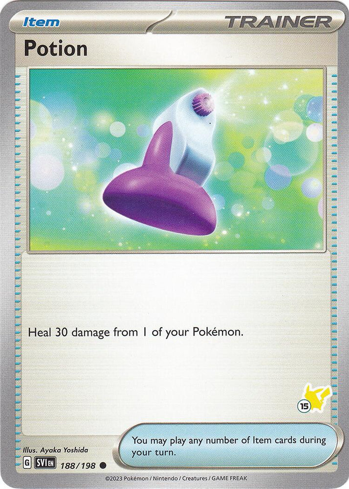 Potion (188/192) (Pikachu Stamp #15) [Battle Academy 2024] Pokémon