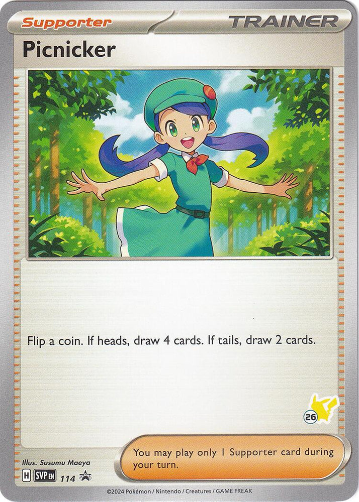 Picnicker (114) (Pikachu Stamp #26) [Battle Academy 2024] Pokémon