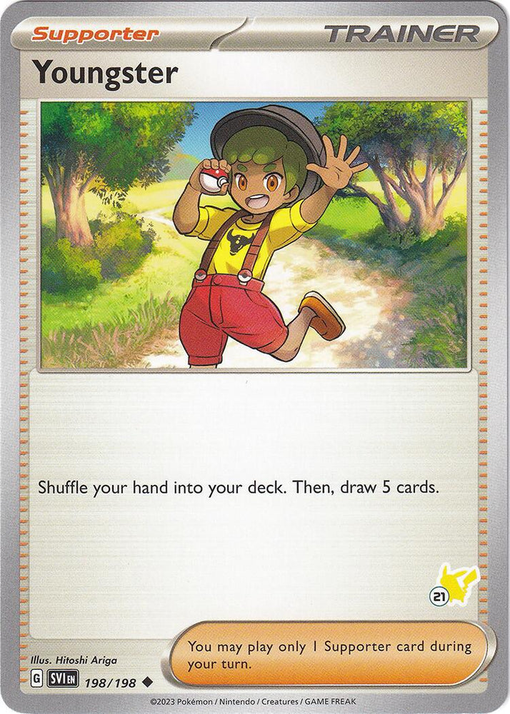 Youngster (198/198) (Pikachu Stamp #21) [Battle Academy 2024] Pokémon