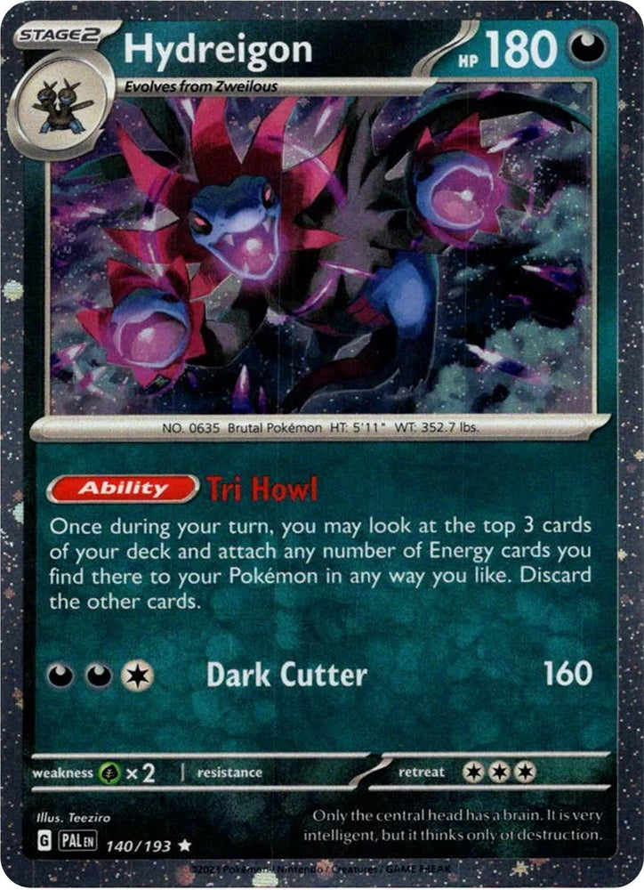 Hydreigon (140/193) (Cosmo Holo) [Scarlet & Violet: Paldea Evolved] Pokémon