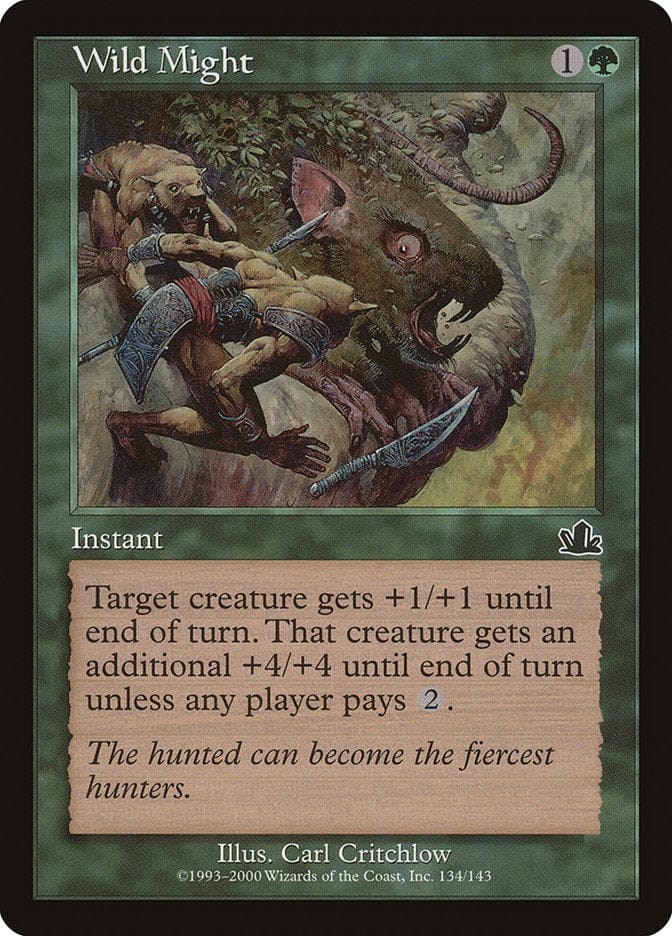 Wild Might [Prophecy] Magic: The Gathering