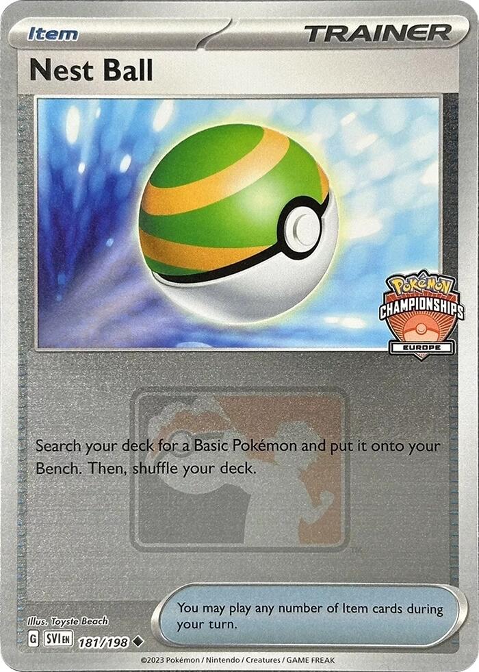 Nest Ball (181/198) (2024 Europe Championships) [League & Championship Cards] Pokémon