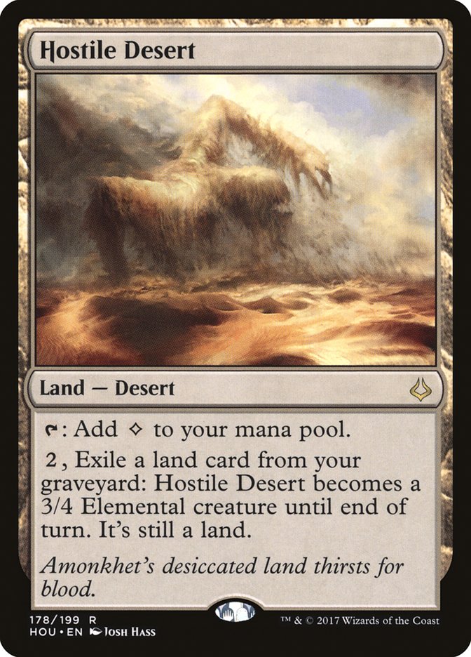 Hostile Desert [Hour of Devastation] Magic: The Gathering