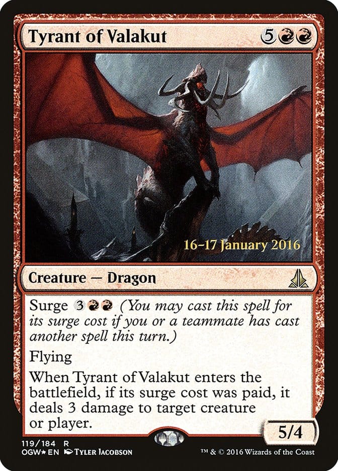 Tyrant of Valakut [Oath of the Gatewatch Prerelease Promos] Magic: The Gathering