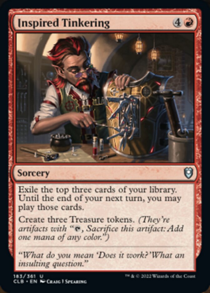 Inspired Tinkering [Commander Legends: Battle for Baldur's Gate] Magic: The Gathering