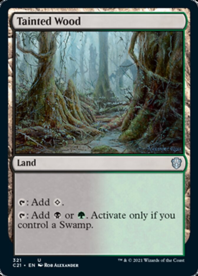 Tainted Wood [Commander 2021] Magic: The Gathering