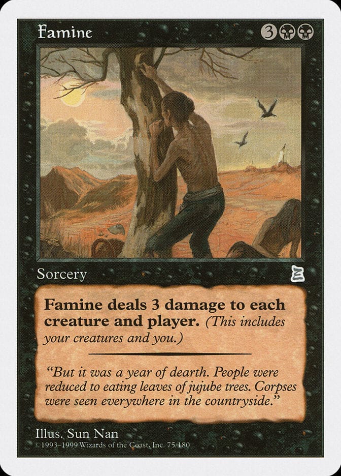 Famine [Portal Three Kingdoms] Magic: The Gathering