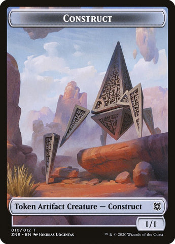 Cat // Construct Double-Sided Token [Zendikar Rising Tokens] Magic: The Gathering