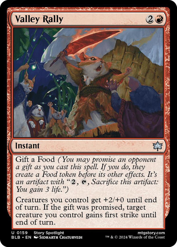 Valley Rally [Bloomburrow] Magic: The Gathering