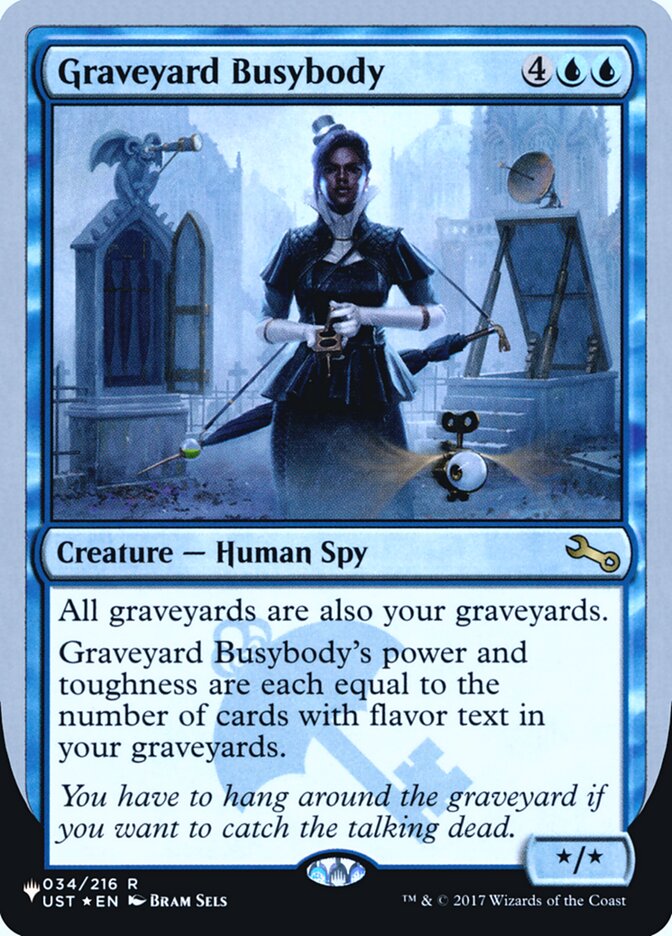 Graveyard Busybody (Unfinity Foil Edition) [The List] Magic: The Gathering