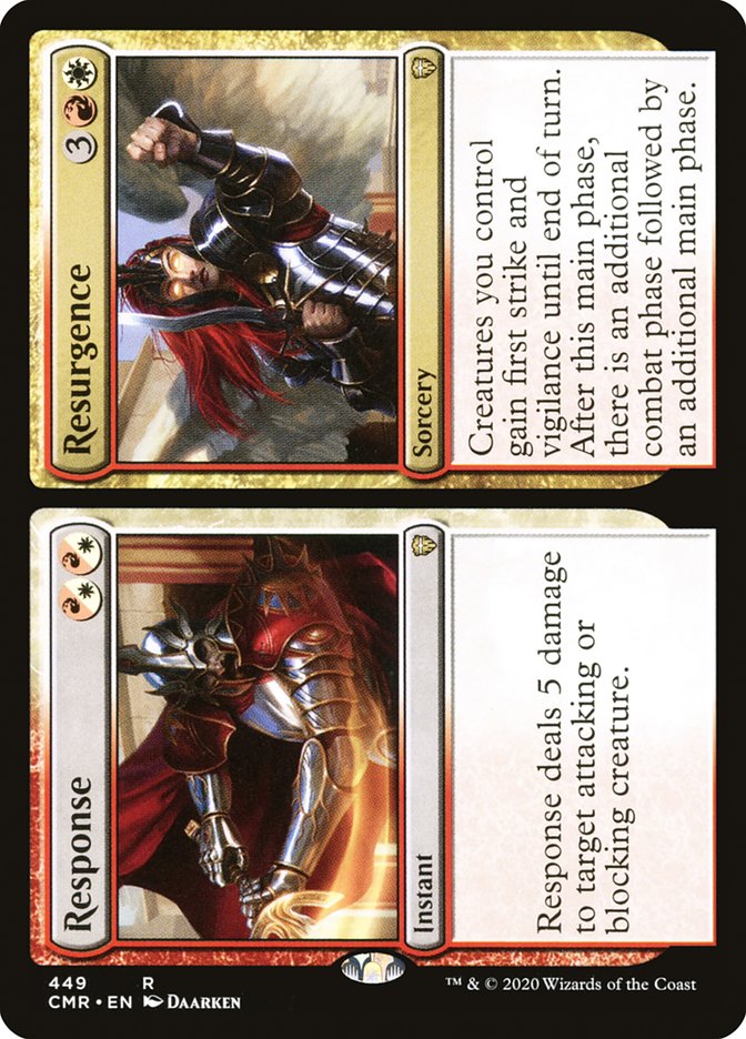 Response // Resurgence [Commander Legends] Magic: The Gathering
