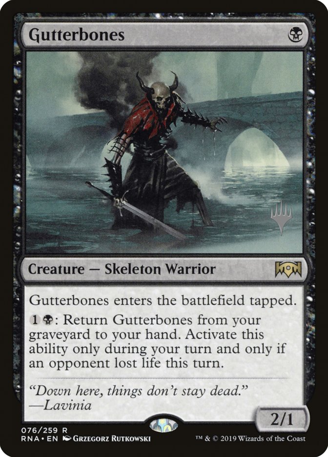 Gutterbones (Promo Pack) [Ravnica Allegiance Promos] Magic: The Gathering
