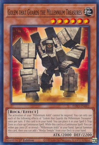 Golem that Guards the Millennium Treasures [INFO-EN002] Common - Yugioh Cards For Your TCG Needs!